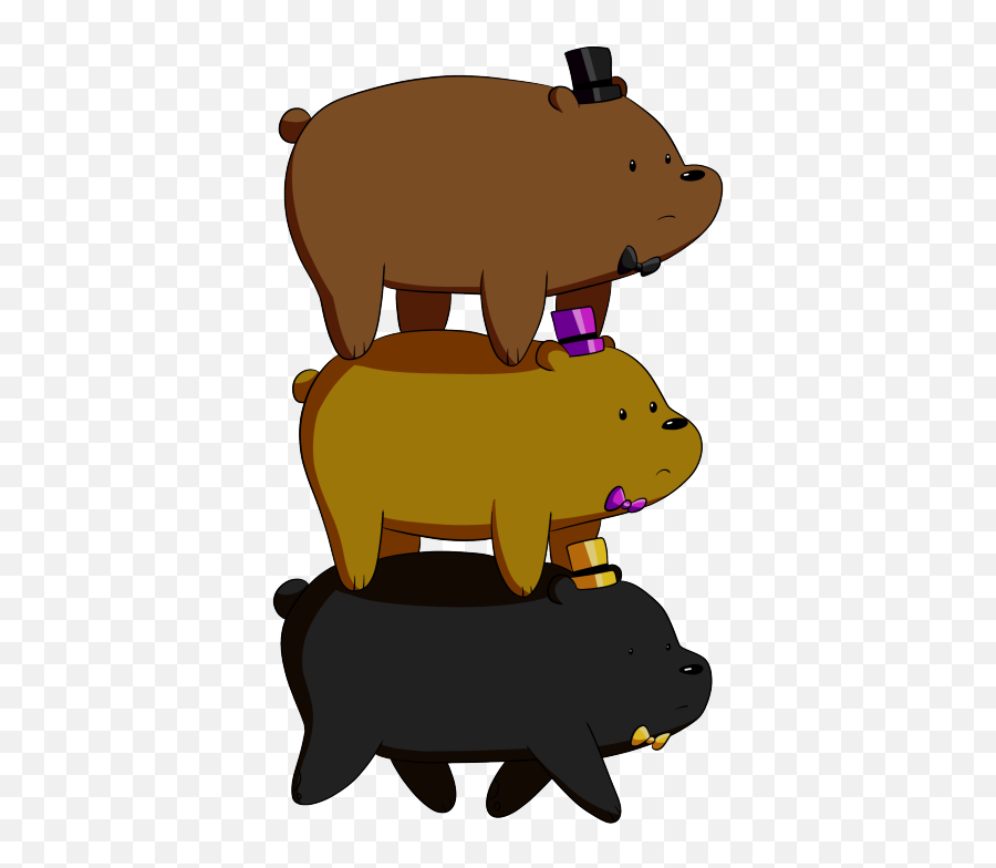 Fnaf Freddy Head Clipart - We Bare Bears Fnaf 500x744 Five Nights At Pig Png,We Bare Bears Png