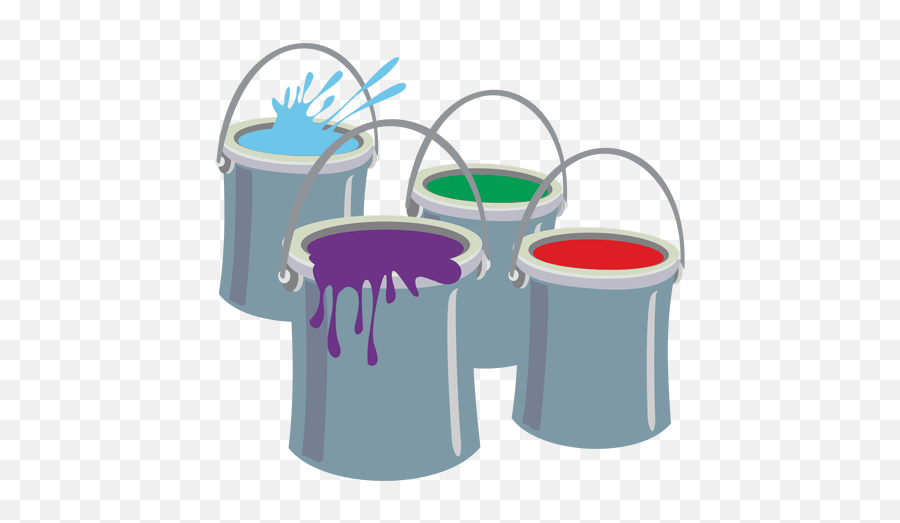 Paint Buckets - Un Pot De Peinture Dessin Png,Bucket Png
