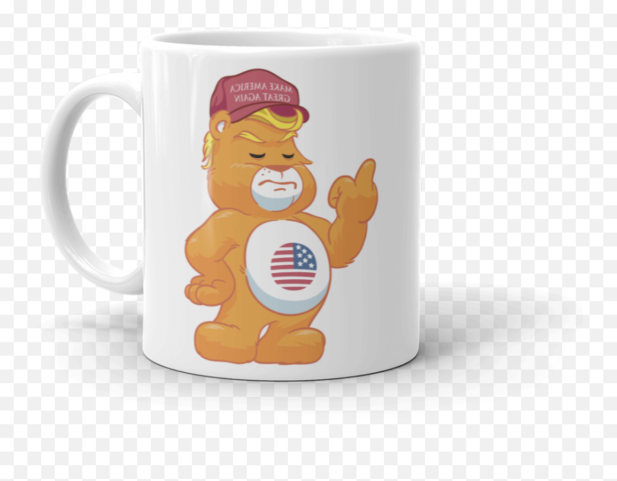 Hilarious Trump Supporter Donu0027t Care Bear With Maga Hat Mug Adult - Mug Png,Make America Great Again Hat Png