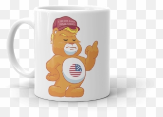Hilarious Trump Supporter Donu0027t Care Bear With Maga Hat Mug Adult - Mug Png,Make America Great Again Hat Png