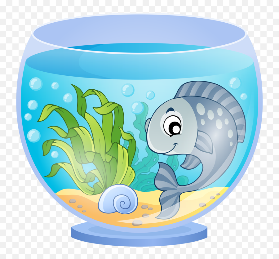 Fish Tank Cartoon Transparent - Jingfm Fishes In Aquarium Clipart Png,Fish Tank Png