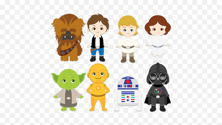 Clipart Star Wars Png - Transparent Background Star Wars Clipart,Chewbacca Png