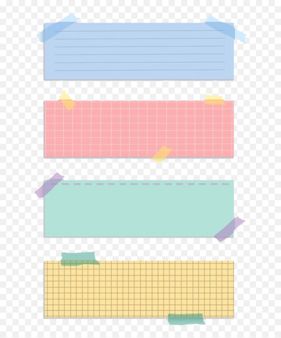 Postit Edits Papel Collage Rosa Pink Blue Azul Amarelo Post It Tumblr Png - it Png