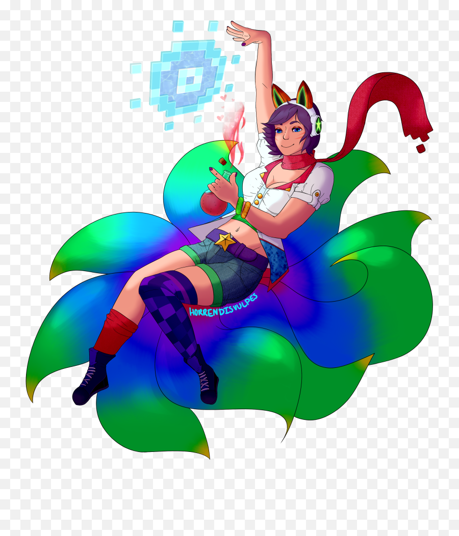 Arcade Ahri Ahricade By Horrendisvulpes - Fur Affinity Arcade Ahri Png,Ahri Png