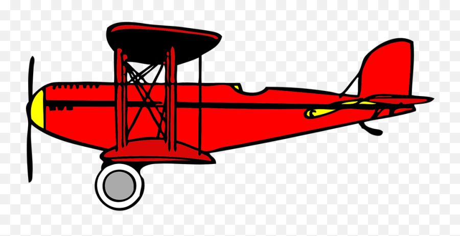Airplane Clipart Biplane - Biplane Clipart Full Size Png Biplane Clipart,Airplane Clipart Png