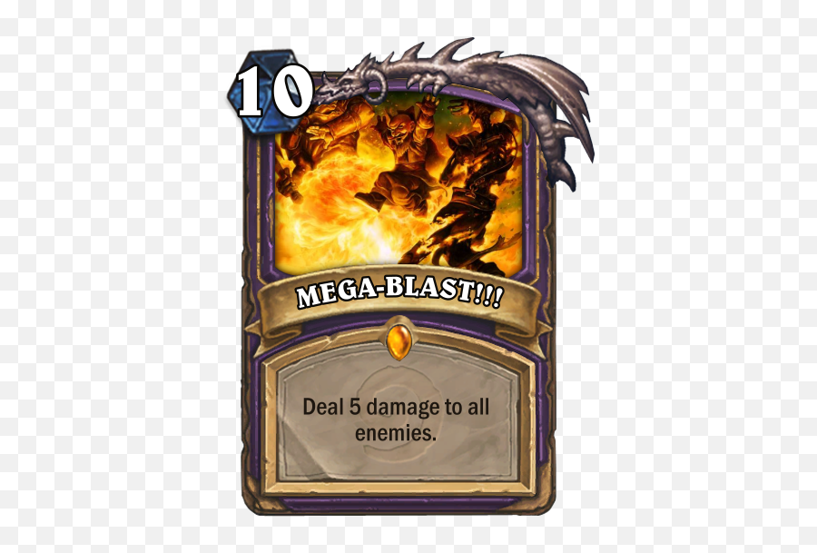 Mega - Blast Hearthstone Wiki Custom Hearthstone Cards Png,Fire Blast Png