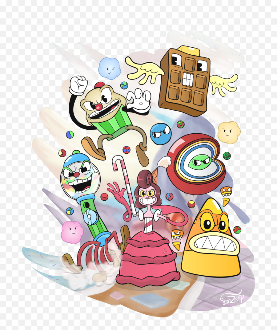 View Deviation - Cuphead Bosses Baroness Von Bon Bon Cuphead Princess Bon Bon Png,Cuphead Png