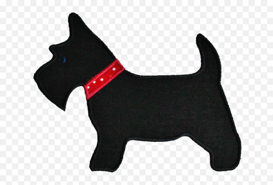 Scottish Terrier Appliqu Machine Embroi 1187252 - Png Simple Scottie Dog Silhouette,Dog Silhouette Png