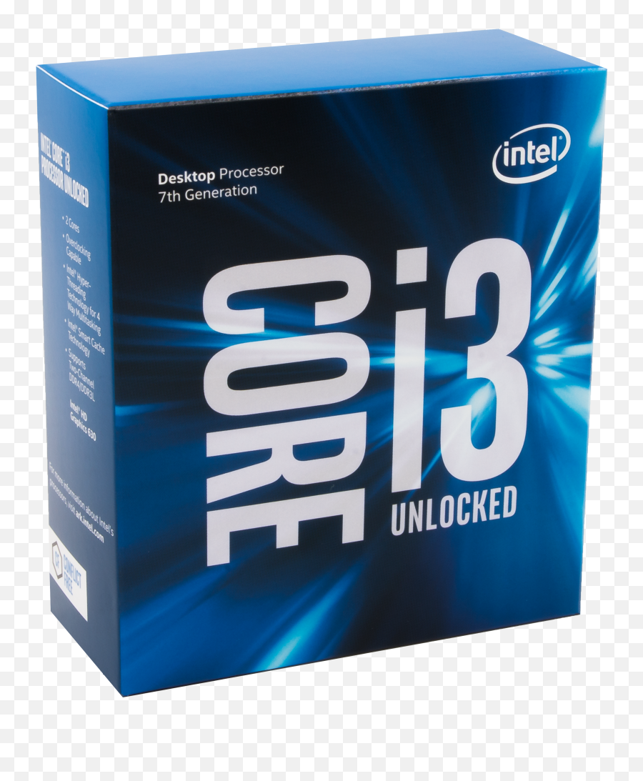 7th Gen Intel Core I3 Unlocked Box - Intel Core I3 7th Gen Box Png,Intel Png