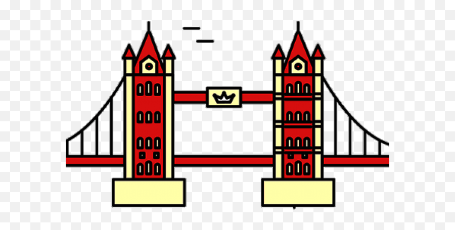 Tower Bridge Clipart Cartoon - London Bridge Cartoon Png,Bridge Clipart Transparent