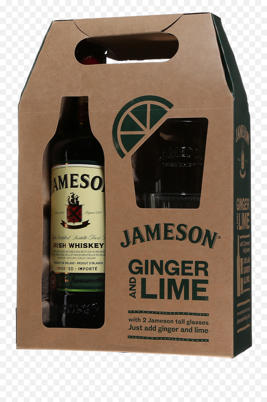 Jameson Irish Whiskey Gift Pack 2 Glasses - Jameson Ginger Lime Pack Png,Jameson Png