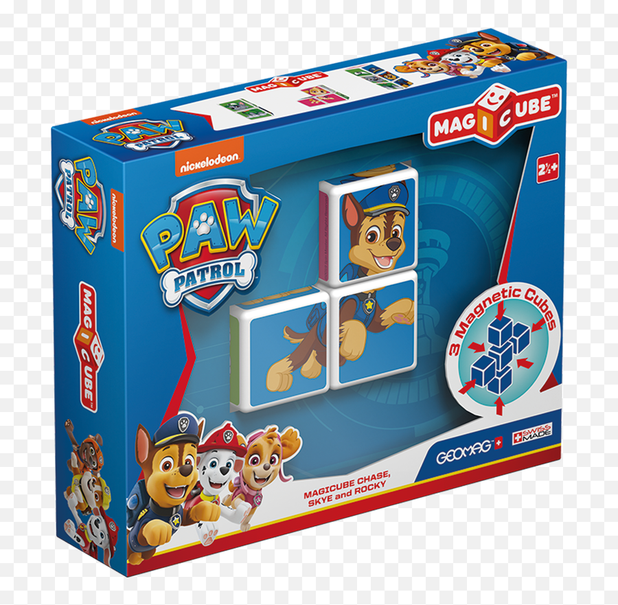 Buy Geomag Magicube - Paw Patrol Chase Skye And Rocky 1077 Geomag Magicube Paw Patrol 081 Png,Paw Patrol Chase Png