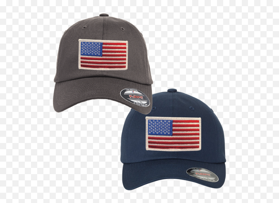 Usa Flag Flexfit Hat With Subdued Trident - Navy Blue American Flag Flexfit Hat Png,Usa Flag Transparent