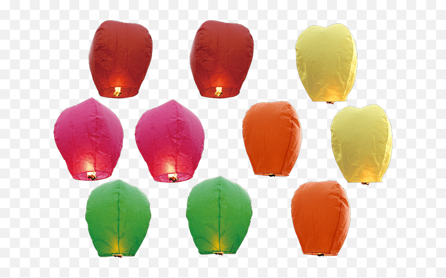 Sky Lanterns Fireworks - Sky Lantern Color Png,Chinese Lantern Png