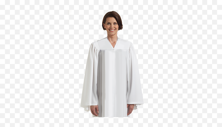 White Choir Robe With Open Sleeves - Oversized Png,Robe Png