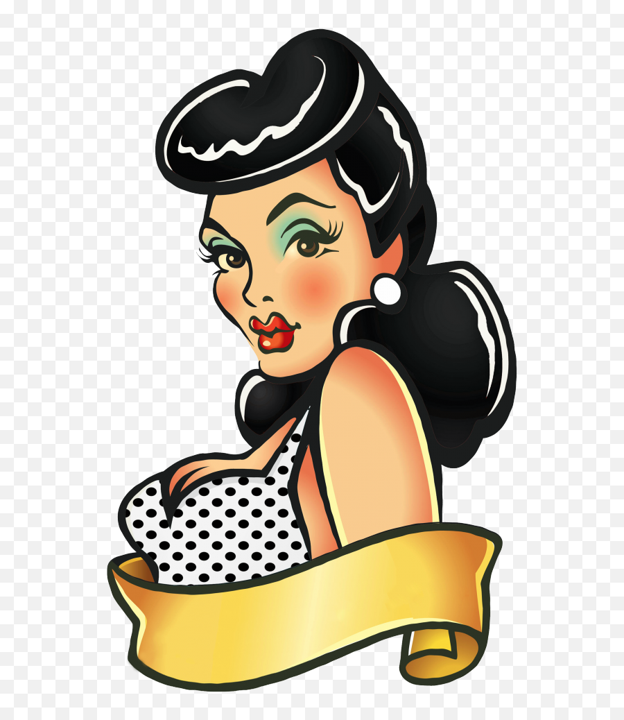 Pinup Girl Sychobilly Rockabilly Tattoo Designs Photo - 1 Pin Up Girl Clipart Png,Pin Up Girl Png