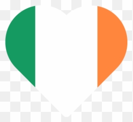 Vector Flag Of Ireland - Heart png