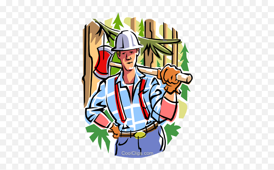 Lumberjack Royalty Free Vector Clip Art Illustration Png