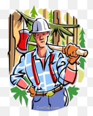 Lumberjack Royalty Free Vector Clip Art Illustration Png
