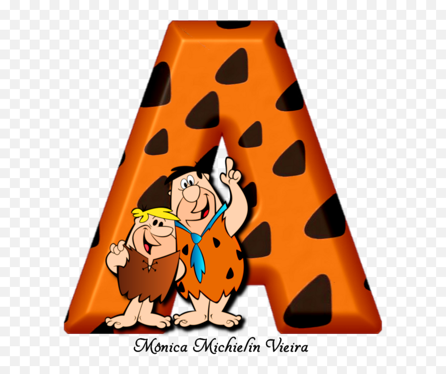 Monica Michielin Alfabetos Alfabeto Dos Flintstones Png - Alfabeto Flintstones,Flintstones Png