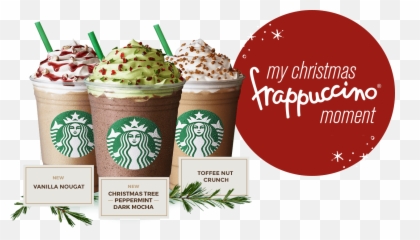 Christmas In A Cup Holiday - Themed Drinks You Should Try Vanilla Nougat Latte Starbucks Png,Frappuccino Png