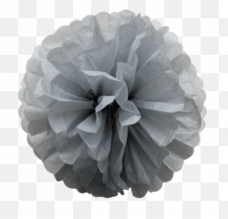 Grey Stylish Paper Pom Poms To The - Lovely Png,Pom Poms Png