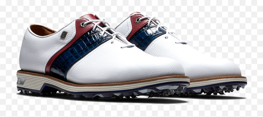 Classic Style Mens Spiked Golf Shoe - Round Toe Png,Footjoy Mens Icon Saddle Golf Shoe Closeouts