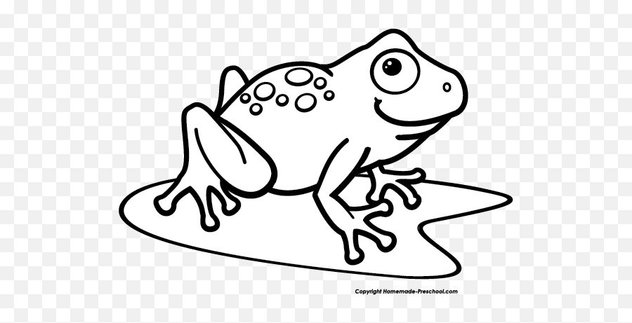 Tree Frog Png Black And White Transparent - Frog Clipart Black And White,Transparent Frog