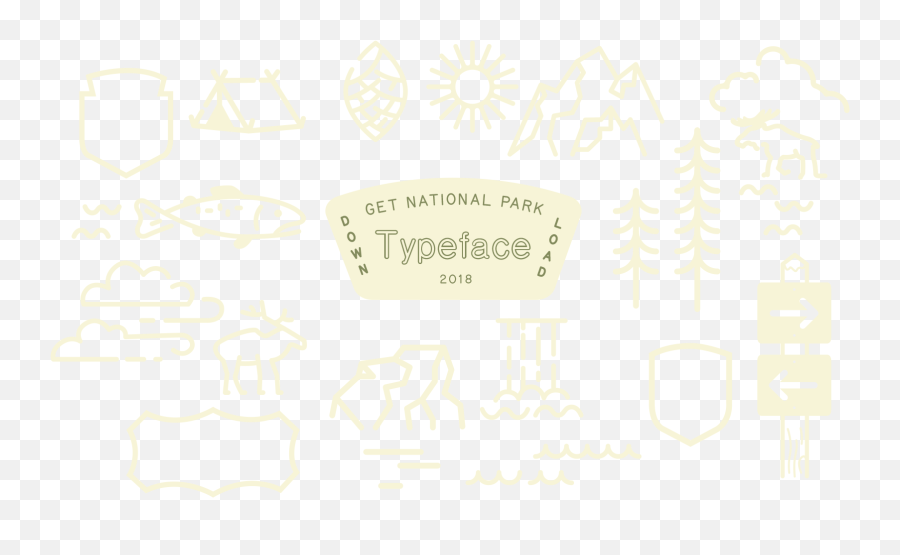 National Park Typeface - National Park Script Font Png,National Park Icon