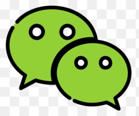Free Wechat Colored Outline Logo Icon - Available SVG Black And White png