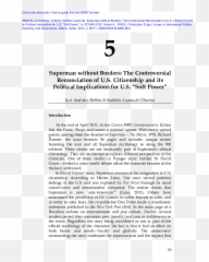 Superman Without Borders The Controversial Renunciation Of - Document png