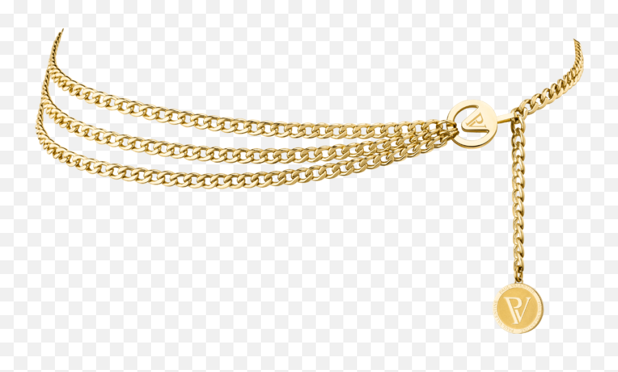 Triple Chain Belt - Chain Png,Gold Chain Transparent
