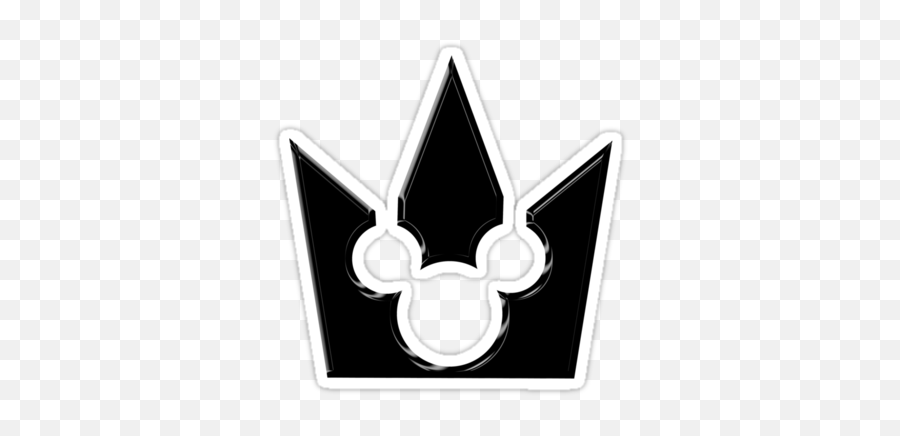 Kingdom Hearts Mickey Crown Sticker - Mickey Symbol Kingdom Hearts Png,Kingdom Hearts Logo Png