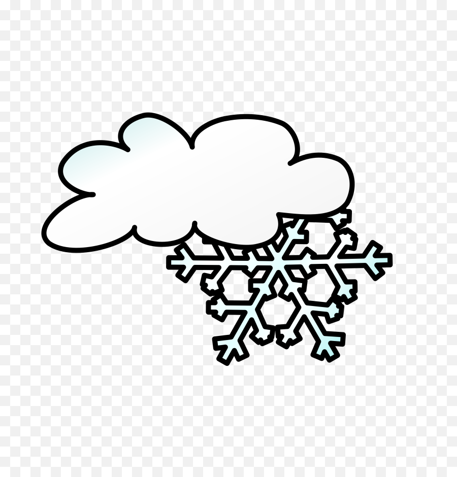 Clipart Snow Snowfall - Snowy Weather Clipart Black And White Png,Snowfall Transparent