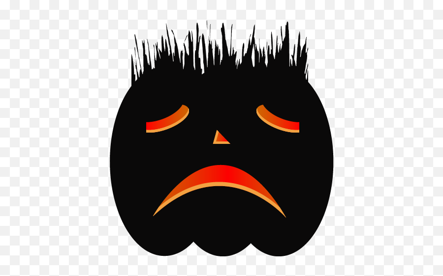 Download Hd Sad Pumpkin - Angry Pumpkin Transparent Png Clip Art,Pumpkin Emoji Transparent