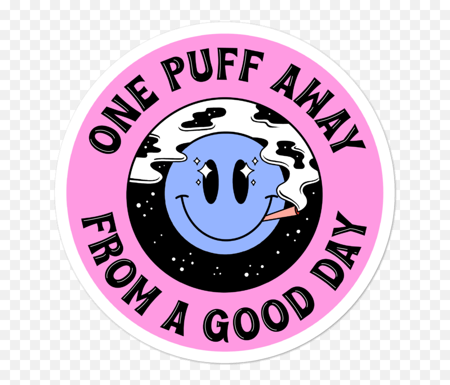 A Puff Away Sticker - Happy Png,Just Added Icon