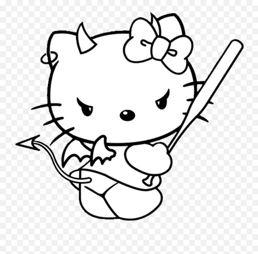 49 Images About Hello Kitty - Hello Kitty Aesthetic Drawing Png,Hello Kitty Facebook Icon