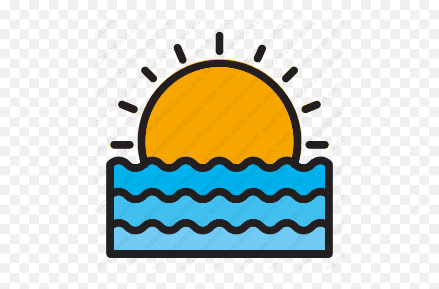 Download Beach Vacation Summer Holiday Sunset Vector Icon - Horizontal Png,The Icon Las Olas