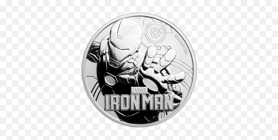 1 Oz Marvelu0027s Ironman Silver Coin 2018 - 2018 Tuvalu Iron Man 1 Oz Silver Marvel Png,Ironman Logo