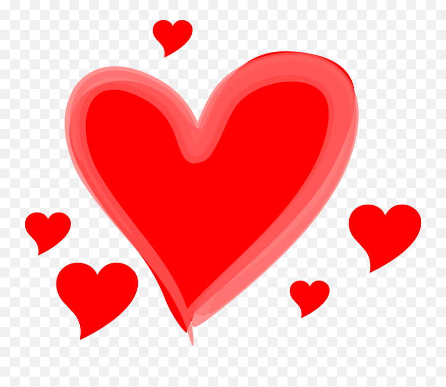 Heart Png Images Outline Emoji Pink - Transparent Cartoon Hearts Png,Heart Image Png