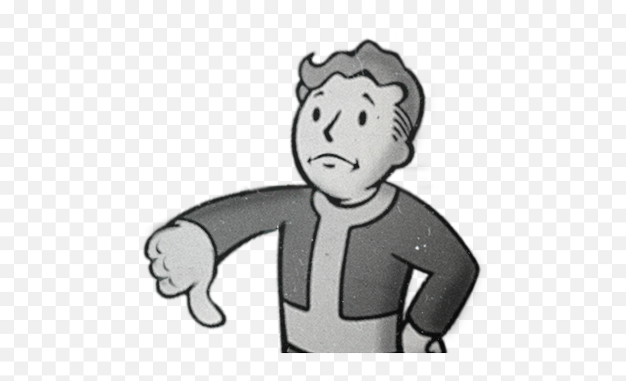Fallout 76 Officially Announced - Vault Boy Thumbs Down Png,Pip Boy Png