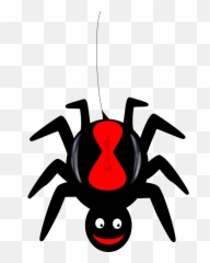 Spider Clip Art Vector Image 2 - Animated Red Back png