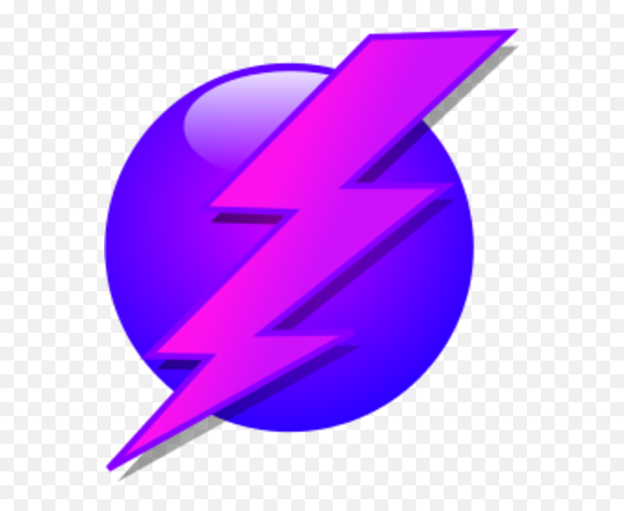 Purple Lightning Bolt Symbol - Transparent Background Purple Lightning Bolt Png,Purple Lightning Png