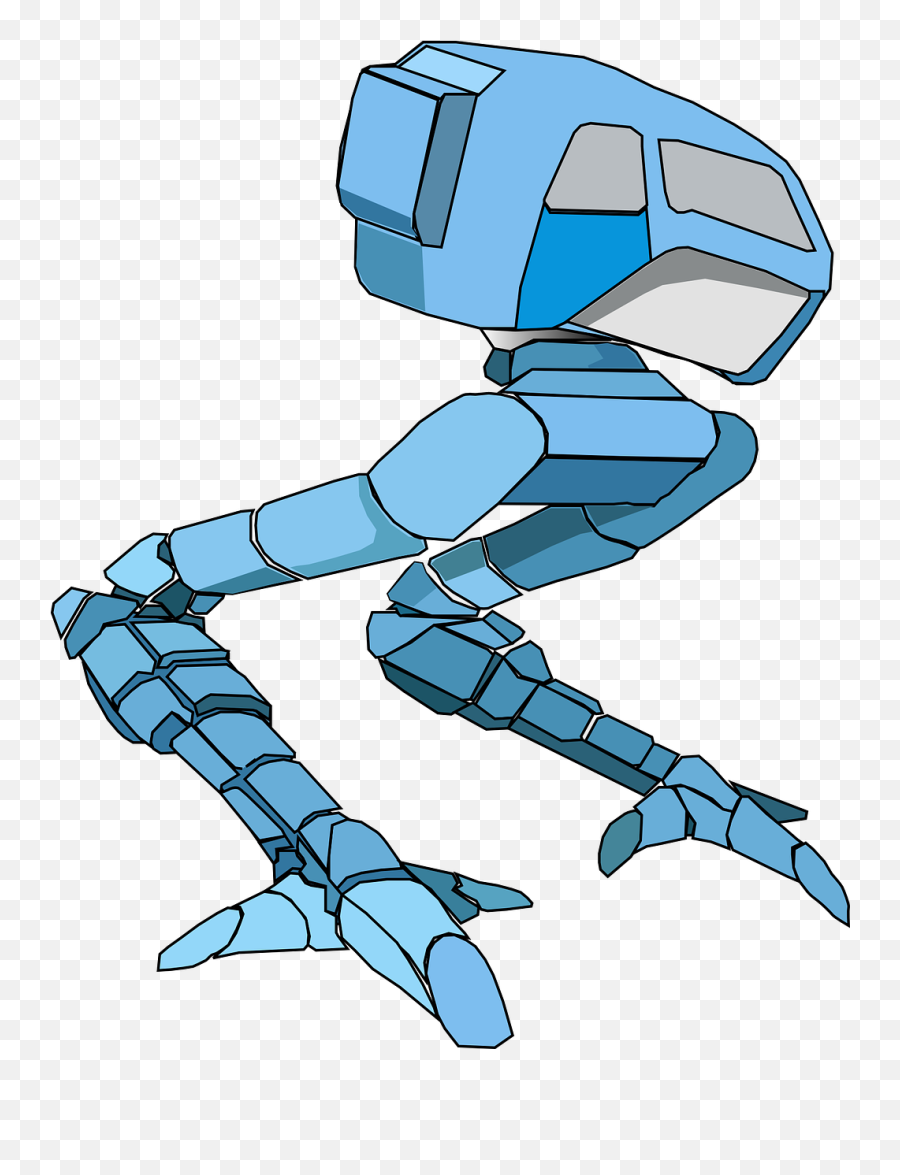 Robot Machine Walker - Free Vector Graphic On Pixabay Robot Legs Cartoon Transparent Png,Terminator Face Png