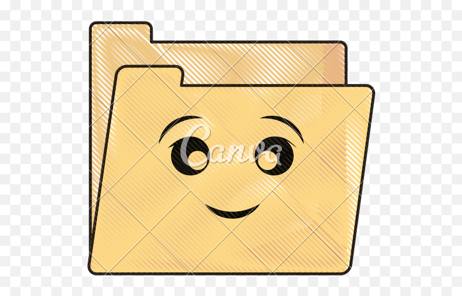 Kawaii Folder File Vector Illustration - Icons By Canva Cartoon Png,Are Png Files Vector
