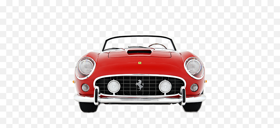 Ferrari Emblem Logo Transparent Png - Stickpng Vintage Car Front View Png,Ferrari Png