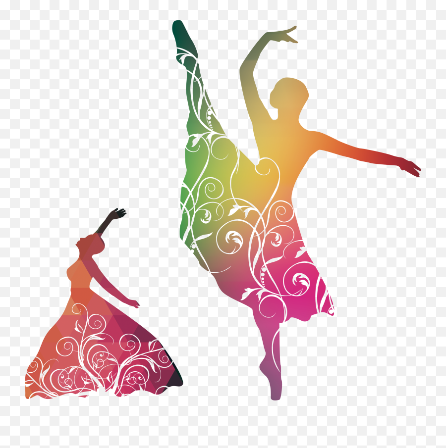 Download Dance Silhouette Ballet - Folk Dance Background Design Png,Dance Silhouette Png
