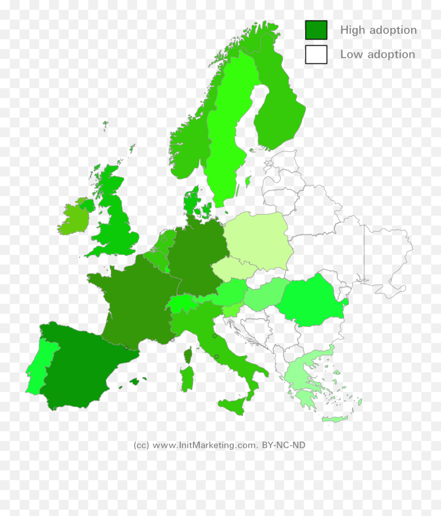 Simple Map Of Europe Clipart Best - Transparent Europe Flag Map Png,Europe Map Png