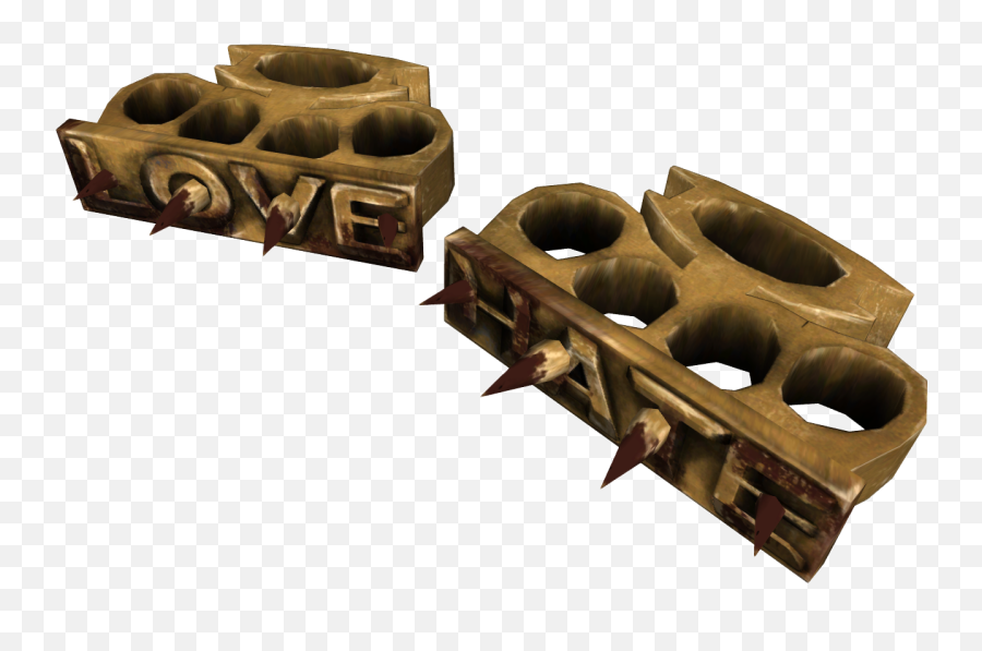 Love And Hatefallout Replica Ideas Rpf Costume Prop - New Vegas Love And Hate Png,Brass Knuckles Png