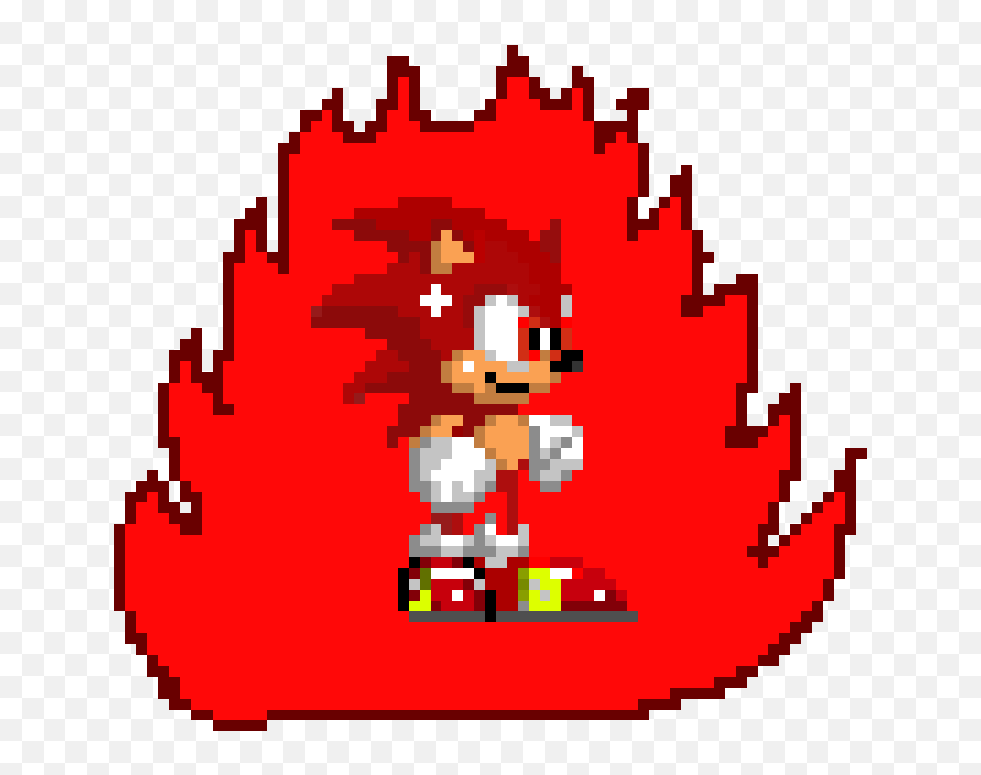 Super Sonic God Pixel Art Maker - Cartoon Png,Super Sonic Png